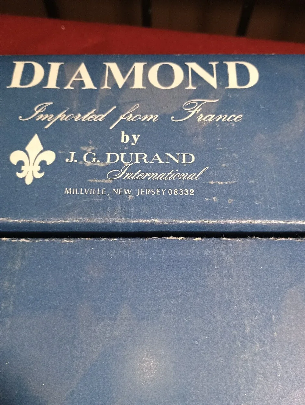 Diamond By J G Durand set of 6-10.5 Oz. Goblets Cristal d'Arques From France